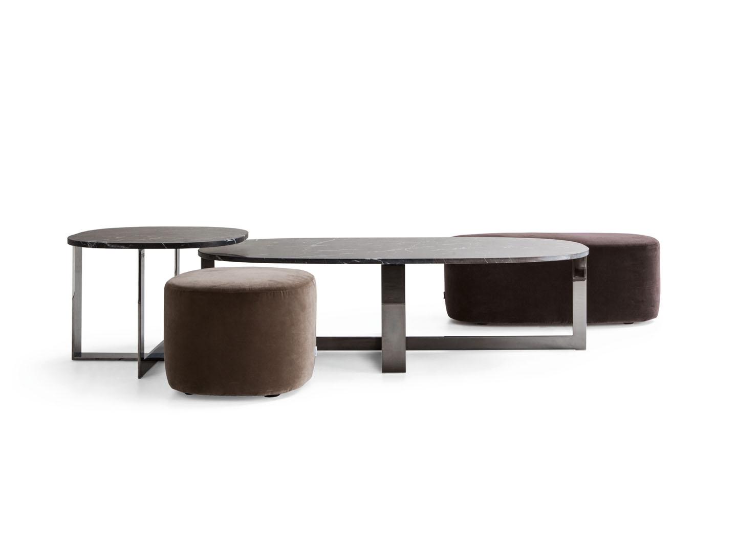 DOMINO NEXT Oval stone coffee table