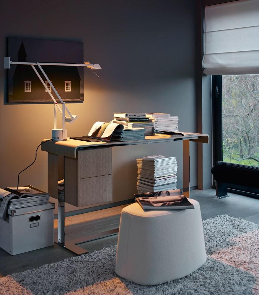 EILEEN Wooden writing desk with drawers