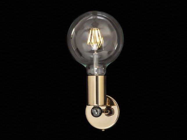 LOLITA LED brass wall light with fixed arm