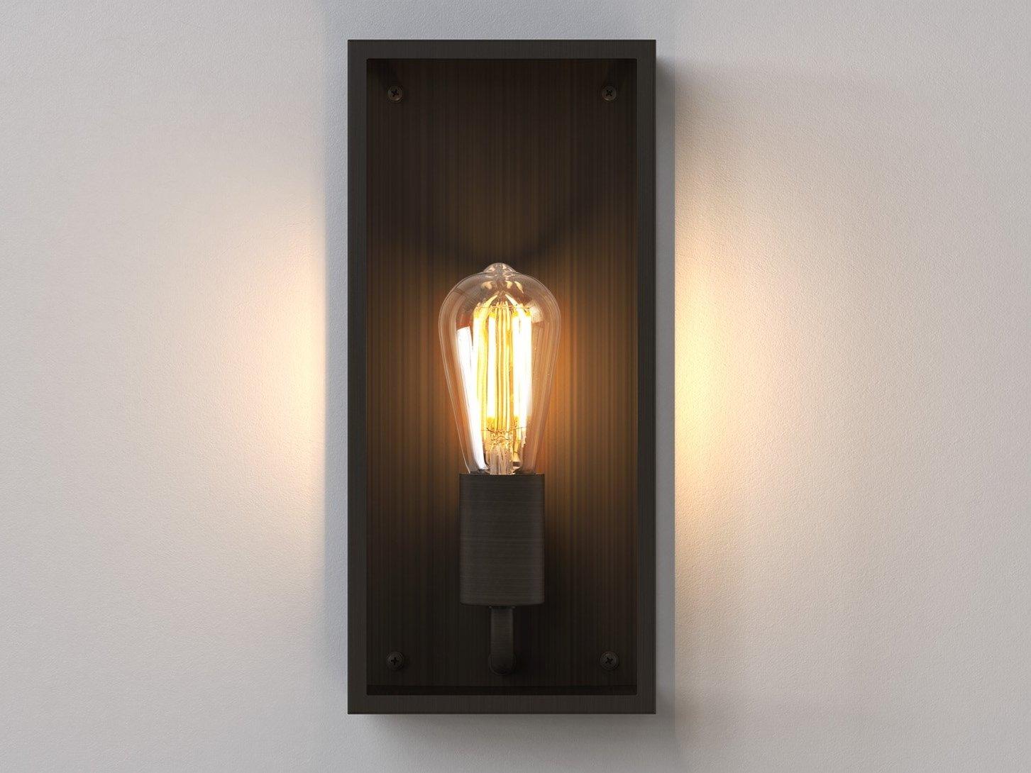 MESSINA Glass and steel outdoor wall lamp with dimmer MESSINA Glass and steel outdoor wall lamp with dimmer