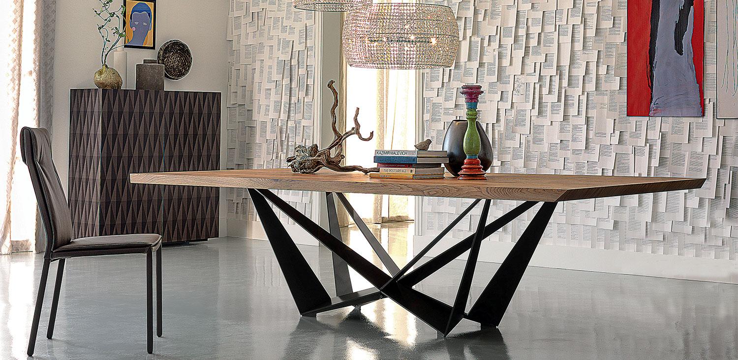 SKORPIO WOOD Oval veneer table