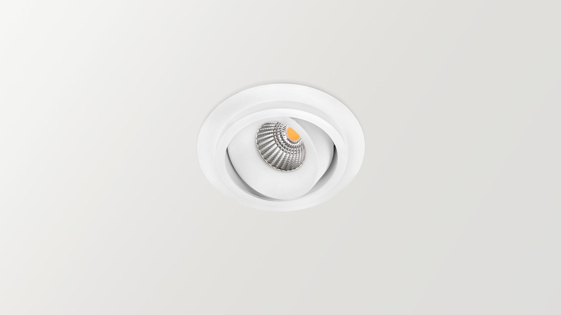 TWIST ROUND LED adjustable spotlight