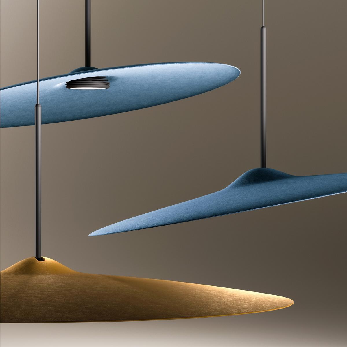 ACUSTICA LED acoustic recycled PET pendant lamp