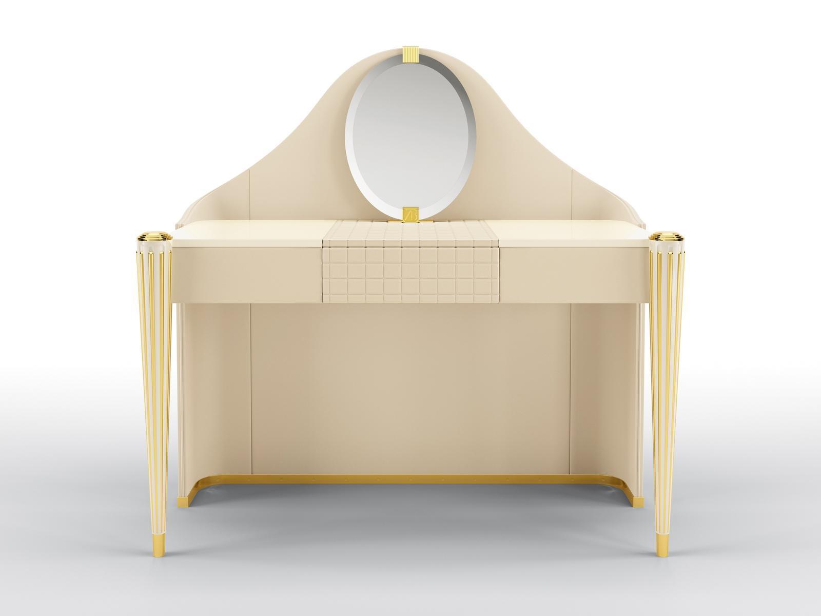 KIMBERLY Dressing table covered in leather