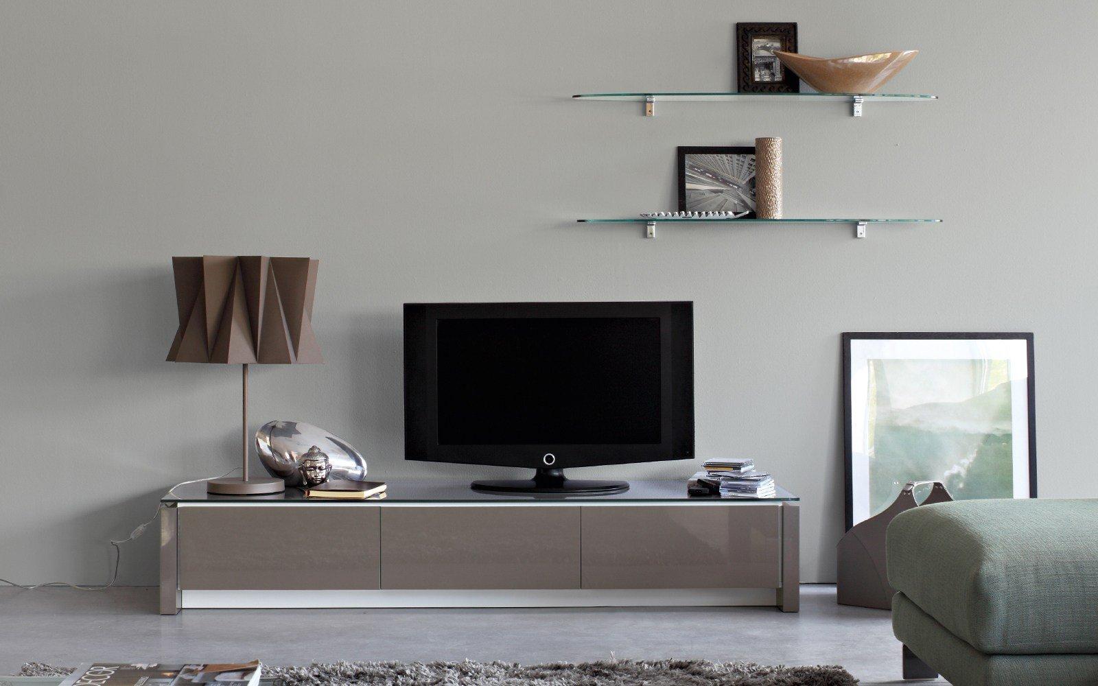 MAG Low TV cabinet with flap doors