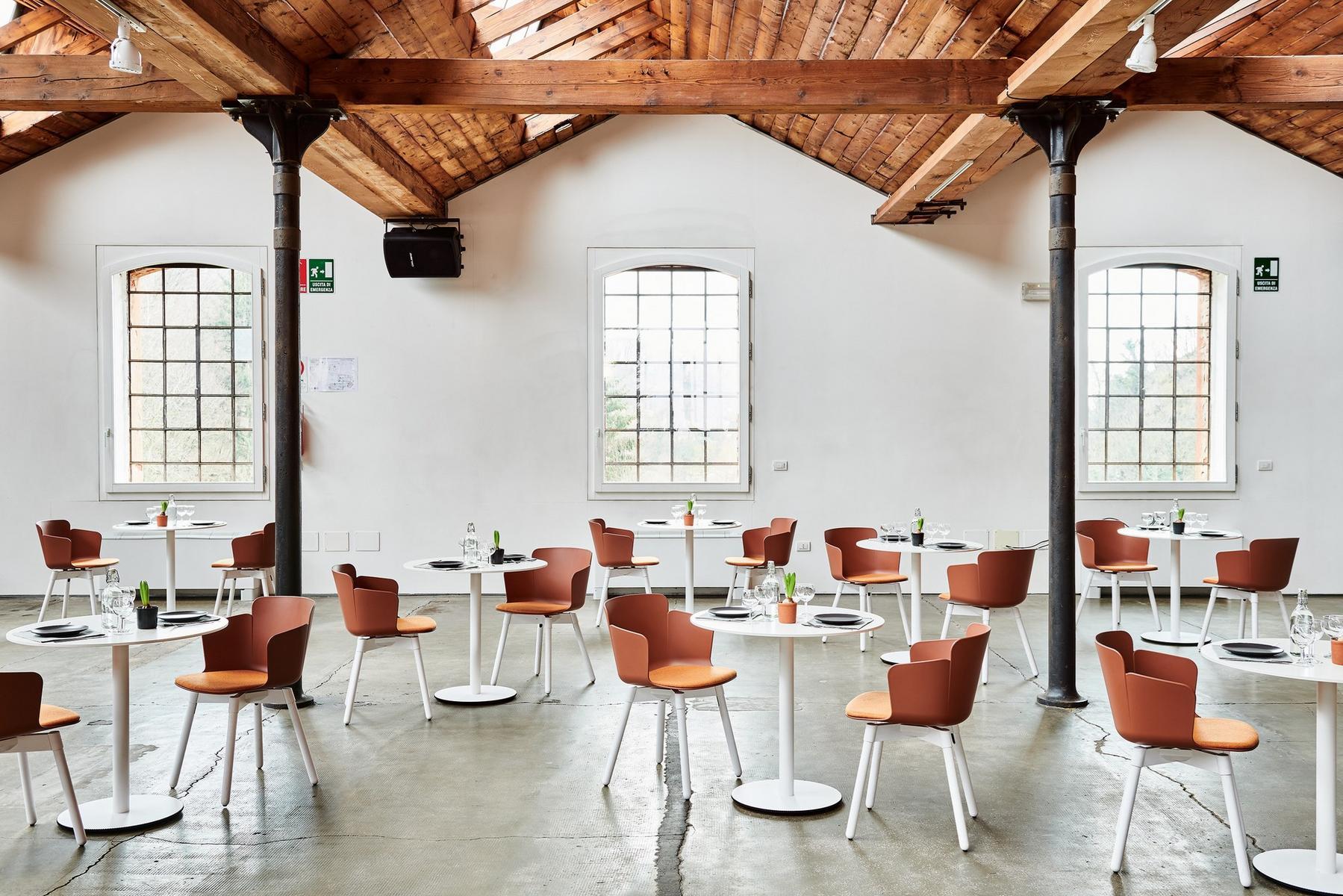 CALLA PL C PP Polypropylene chair with armrests