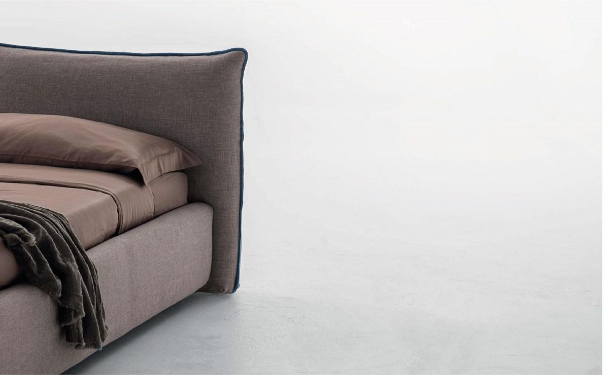 JOY Upholstered fabric double bed