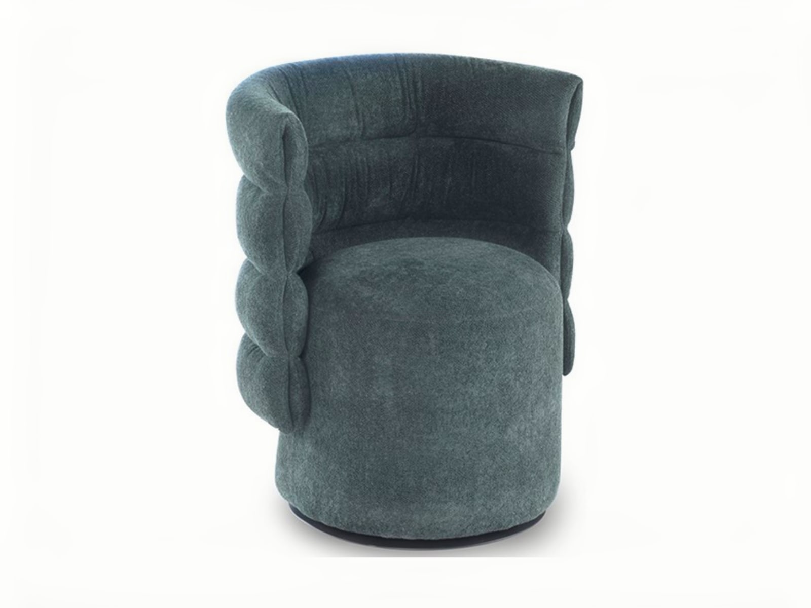 LADY G The 'Lady G' chair offers a unique backrest design for surround comfort, with soft quilted detailing and elegant button accents in a stylish winter-inspired profile.