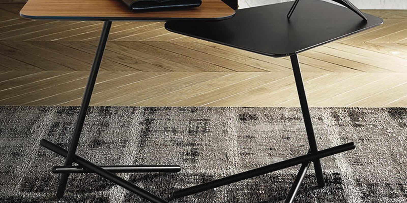 LASER Triangular veneer coffee table