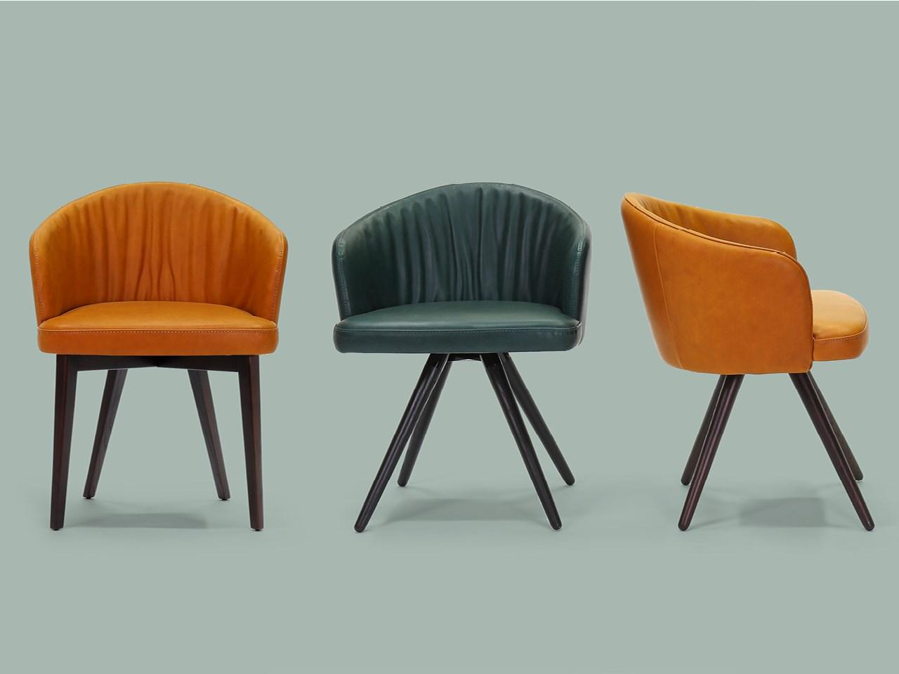 JOE Upholstered leather chair