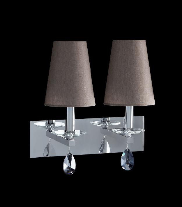 OTTAGONO Wall lamp with crystals