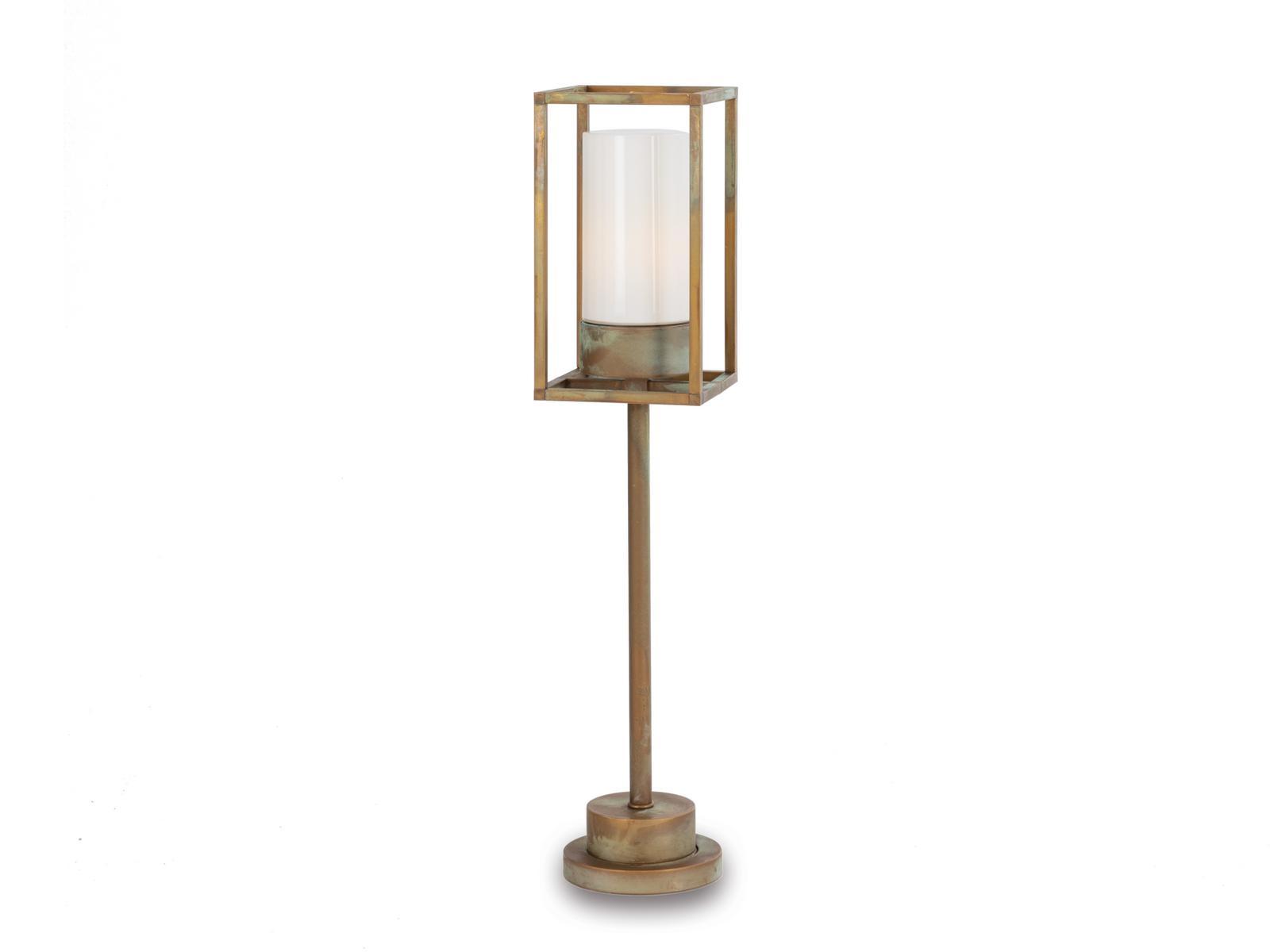 CUBIC LED brass floor lamp