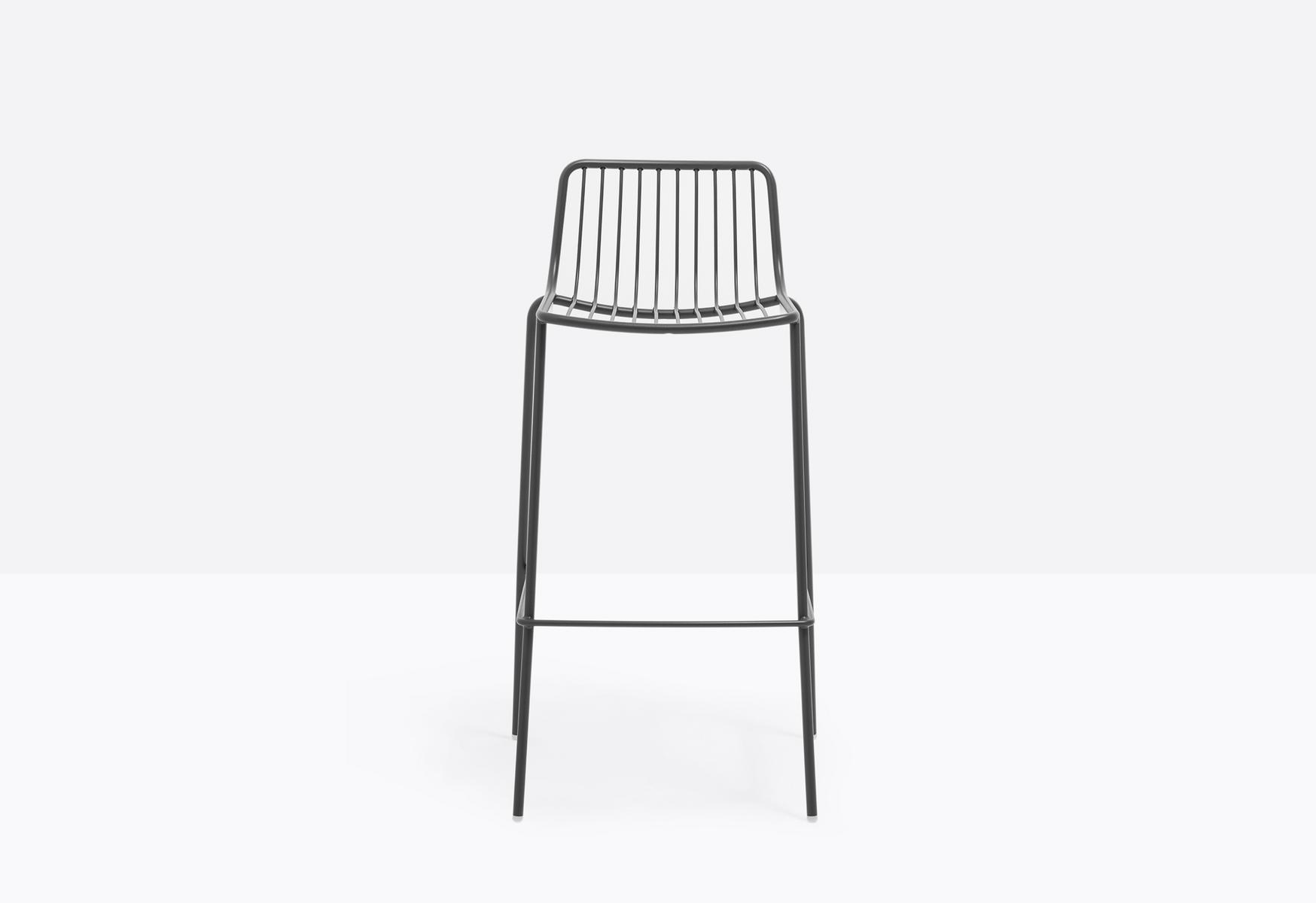 NOLITA 3658 High metal stool with back