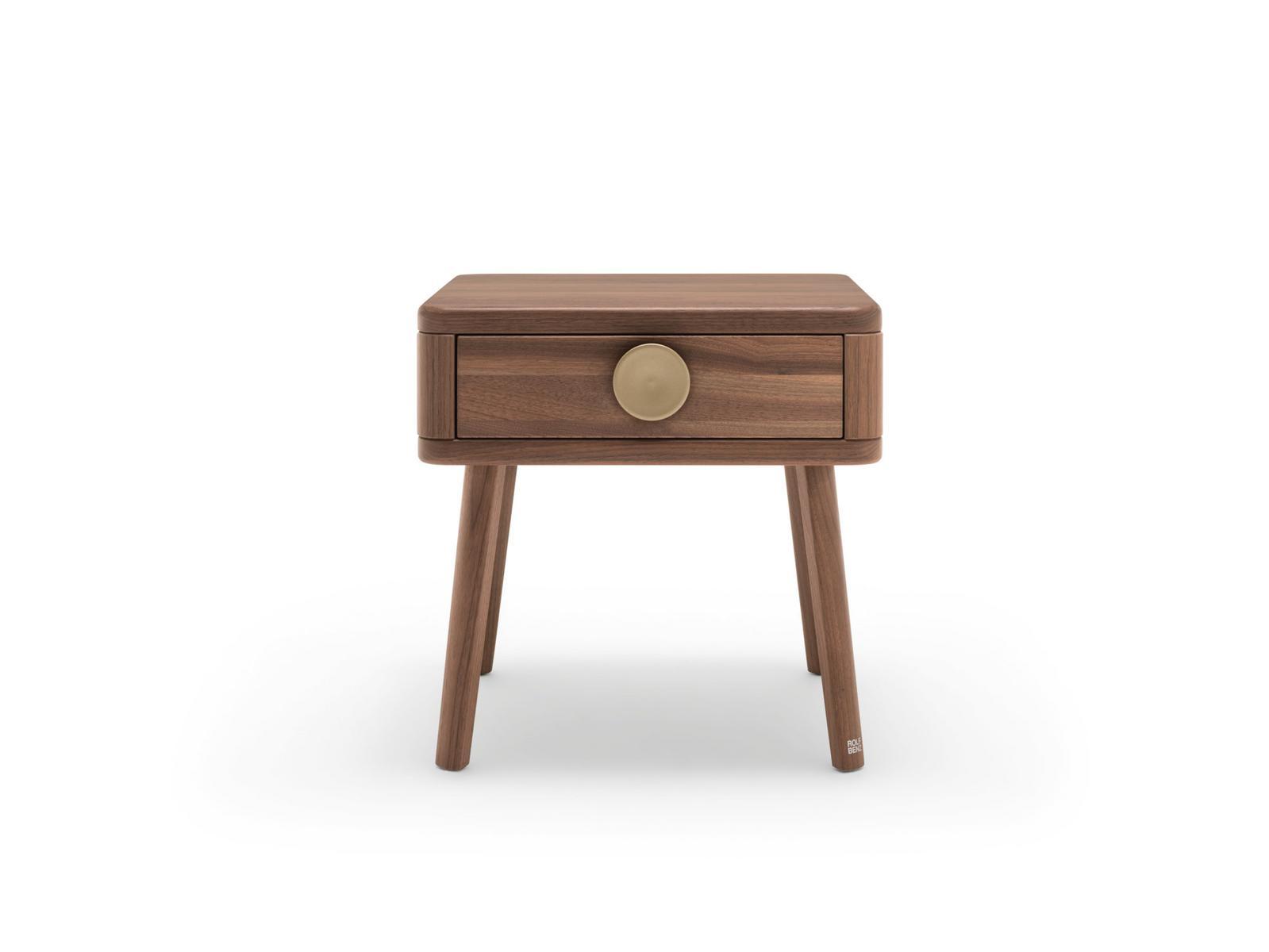 916 Wooden bedside table with drawers