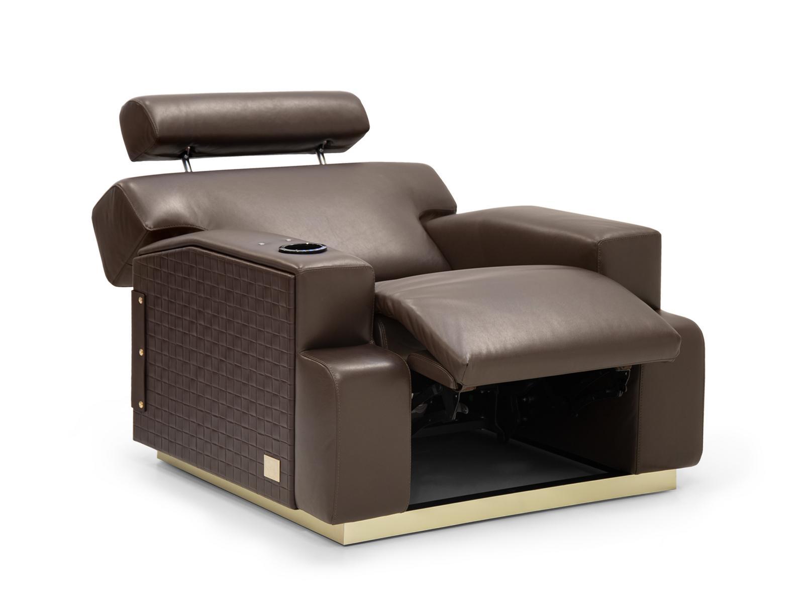 BOURBON Recliner relaxing leather armchair