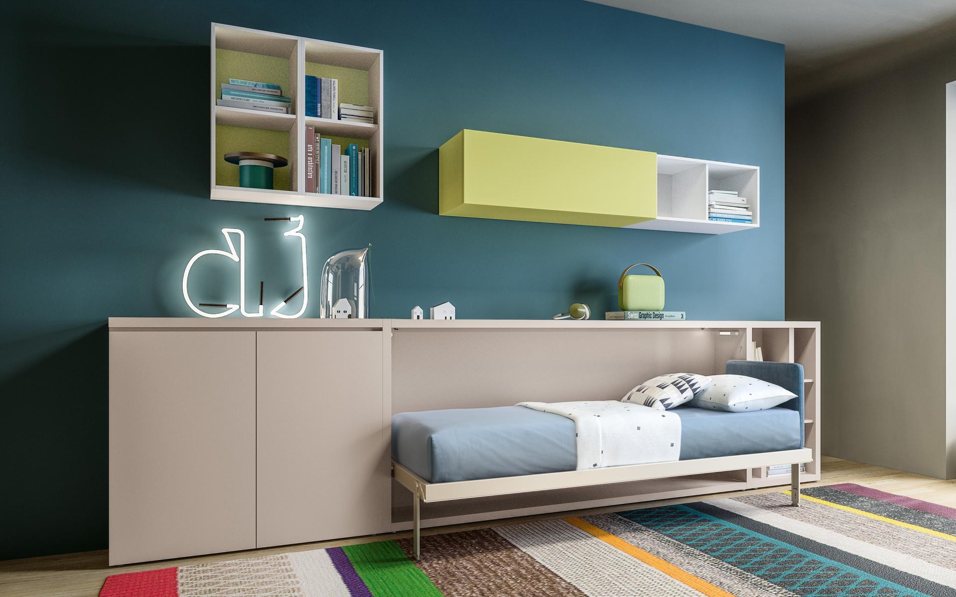 KALI STANDARD Pull-down single bed