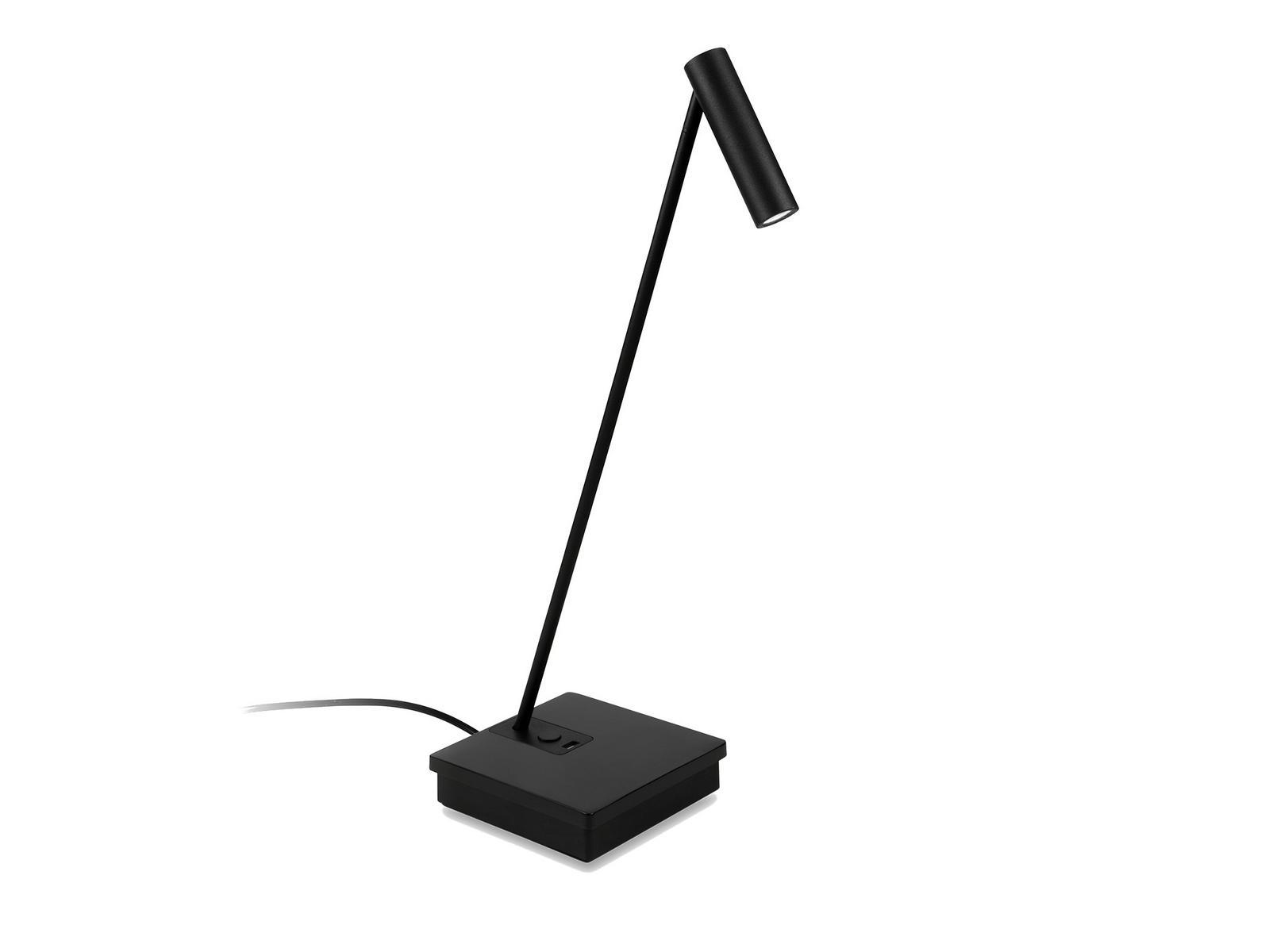 ELAMP LED aluminium table lamp with USB charging