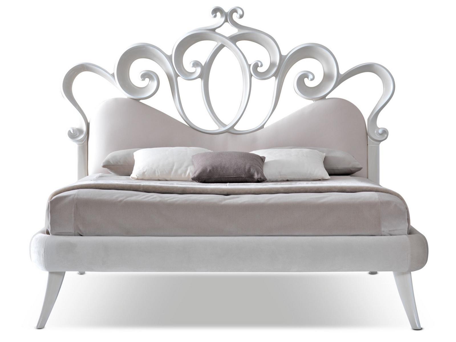 SOFIA Double bed with upholstered headboard