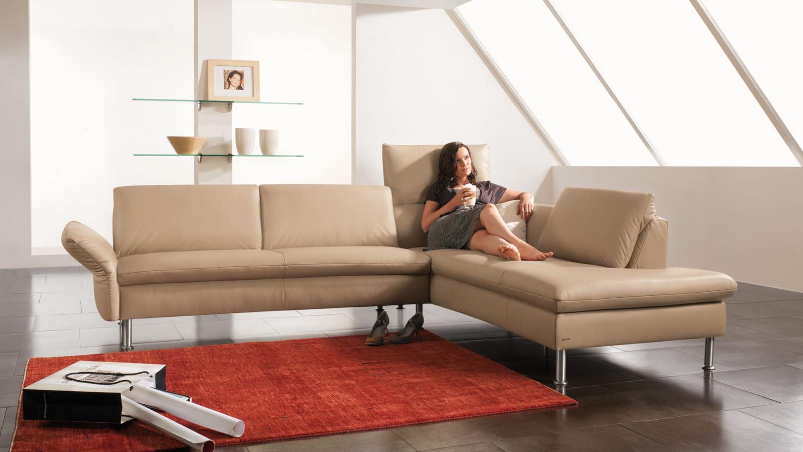 VITTORIA Modular leather sofa