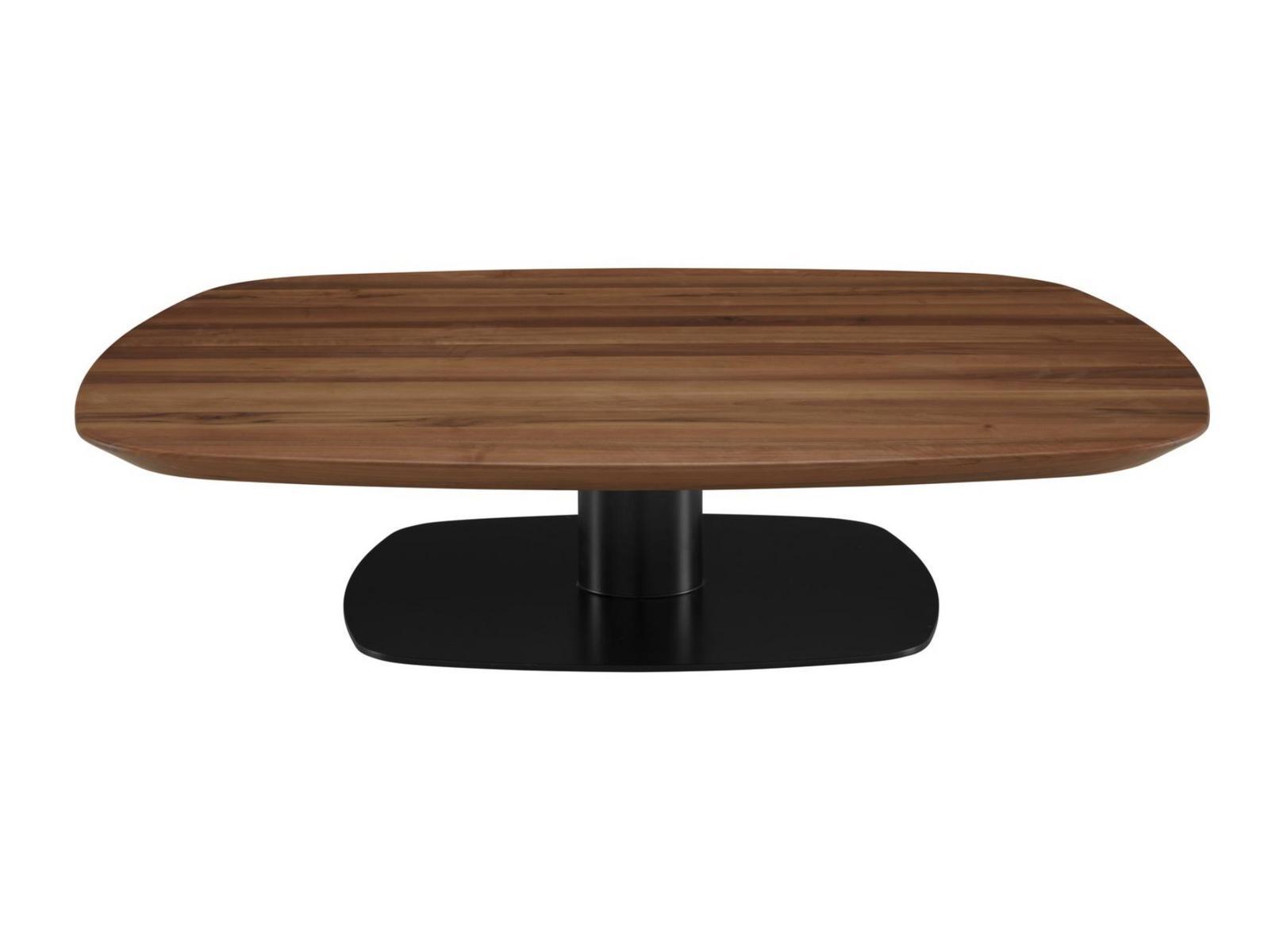 ALSTER Low square walnut coffee table