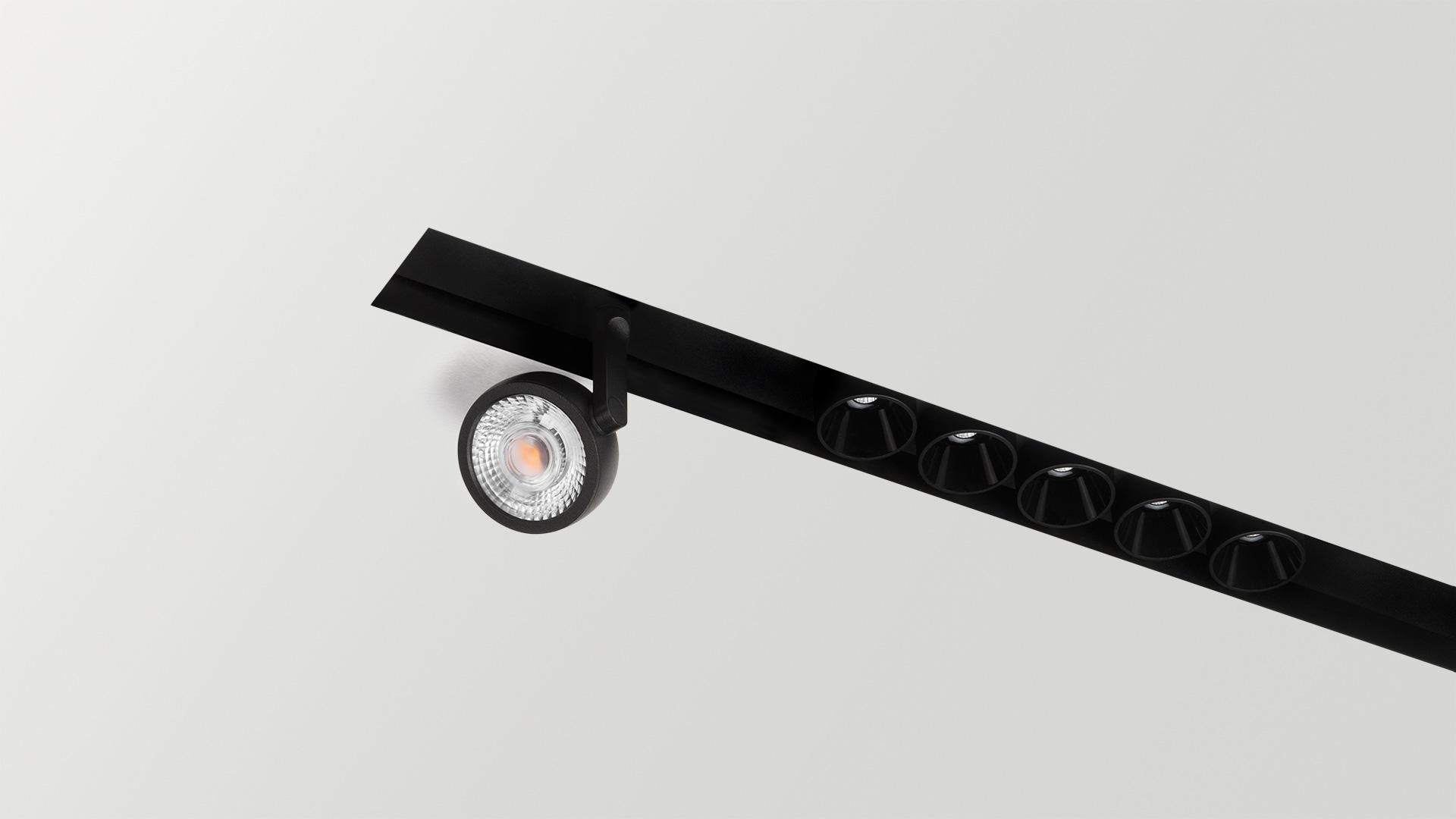 BLACK FOSTER SIX S LED aluminium spotlight