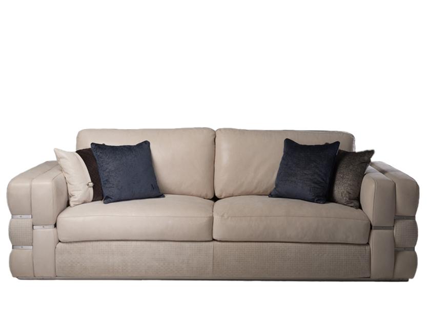 OLA 3 seater leather sofa