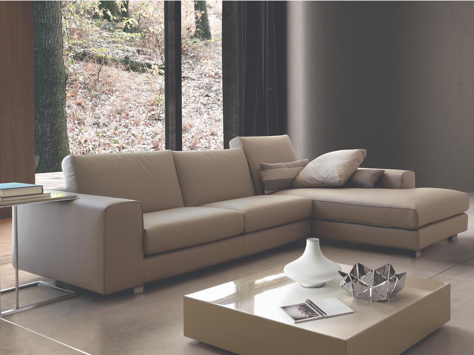 ALTOBASSO PLUS Sectional leather sofa