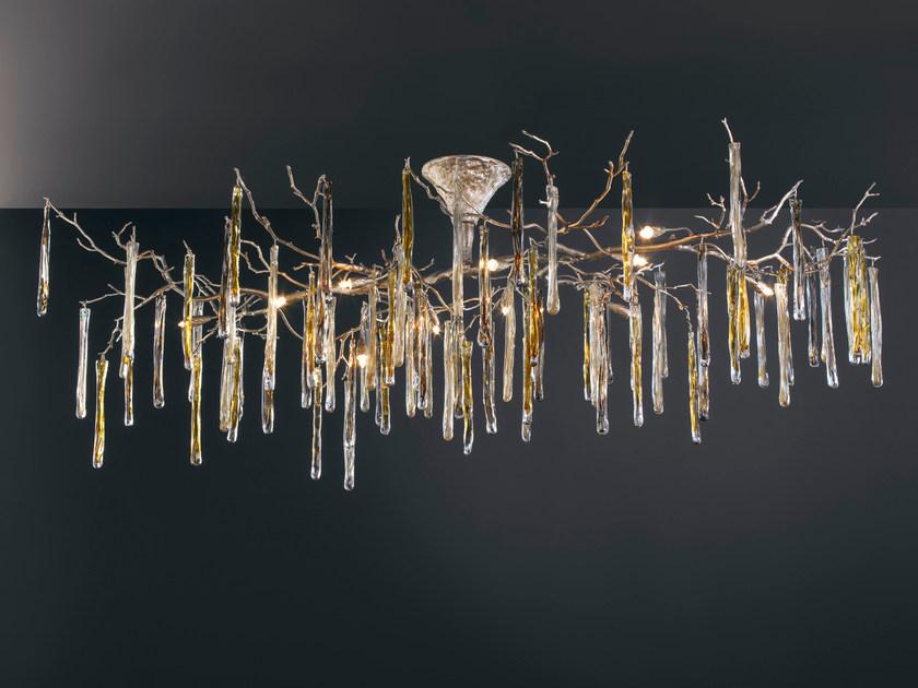 GLAMOUR PL329/12 Handmade bronze ceiling lamp