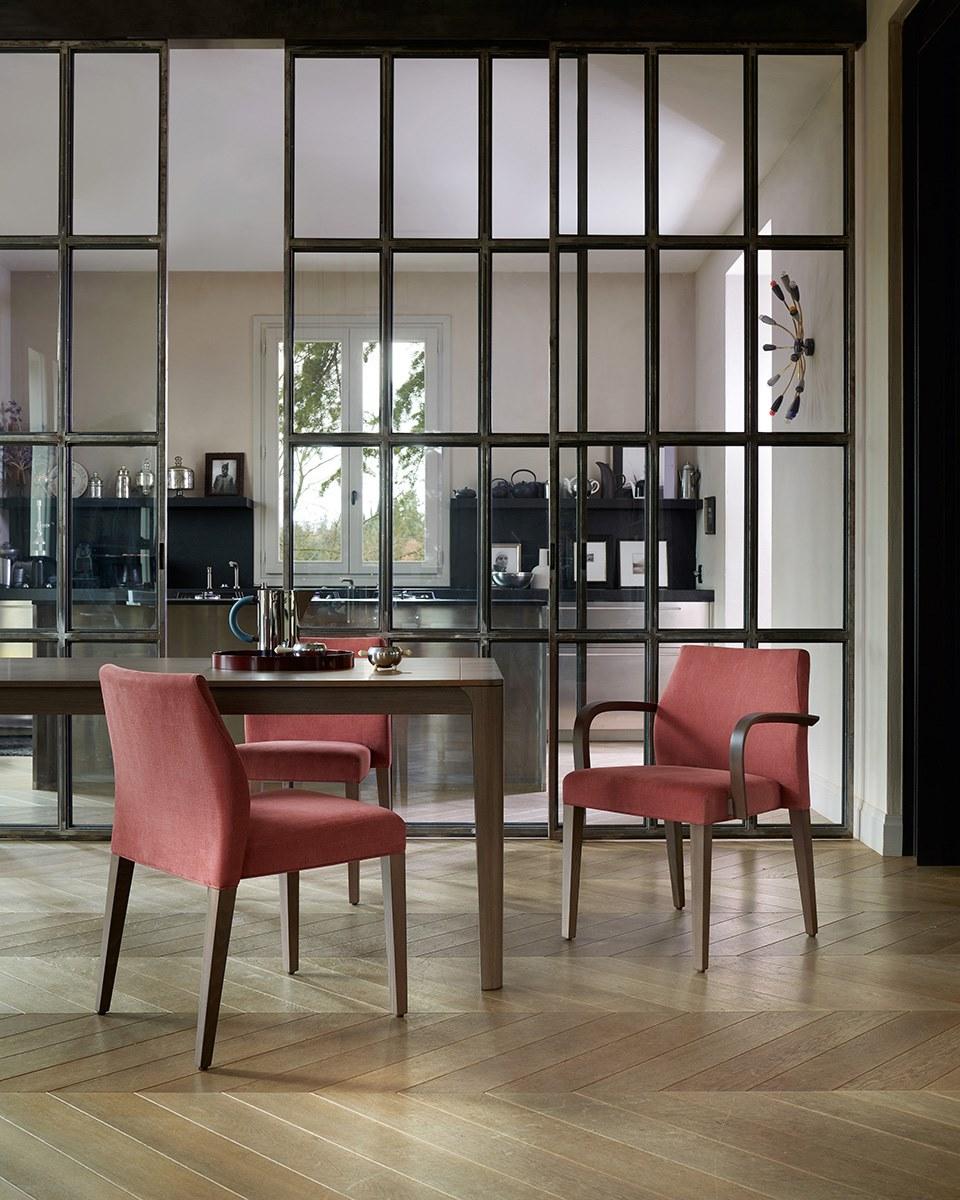 SLICE Upholstered stackable chair