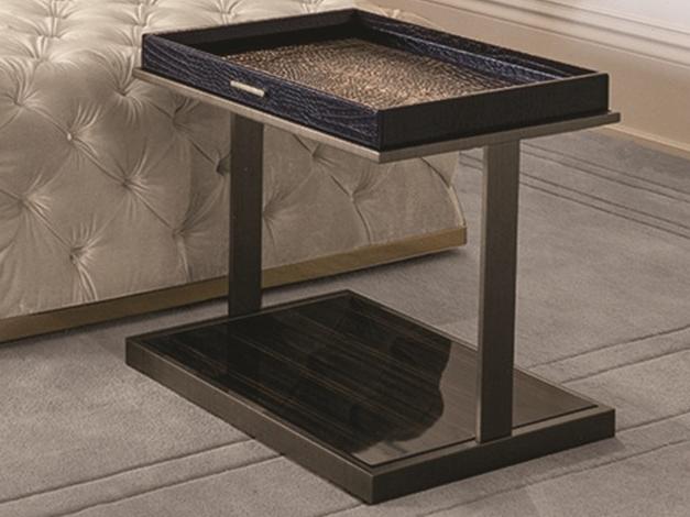 LOUIS Square leather coffee table