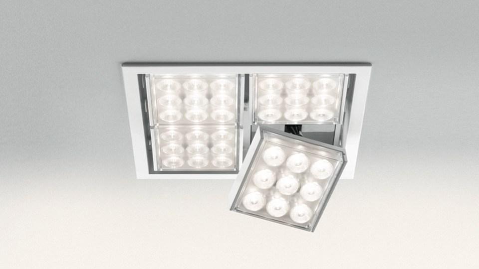 PAD 80 LED Ceiling adjustable aluminium