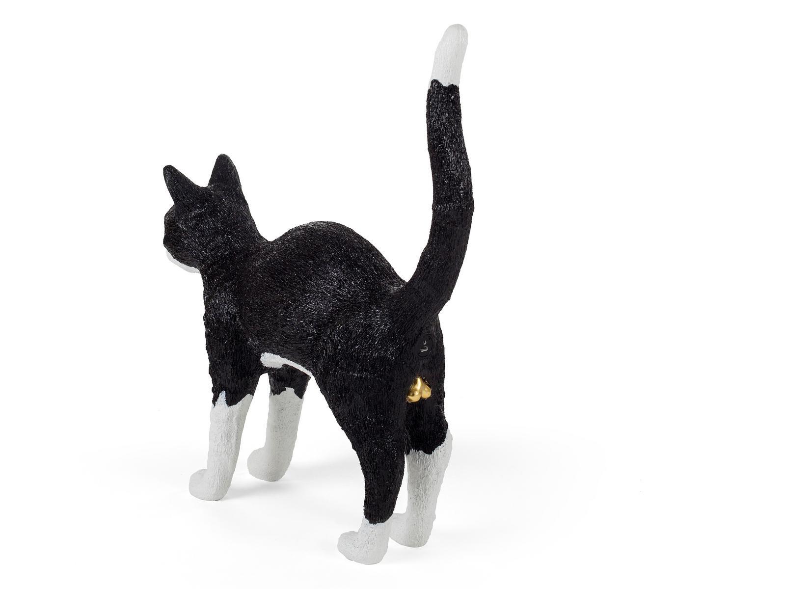 JOBBY THE CAT LED resin table lamp with USB charging