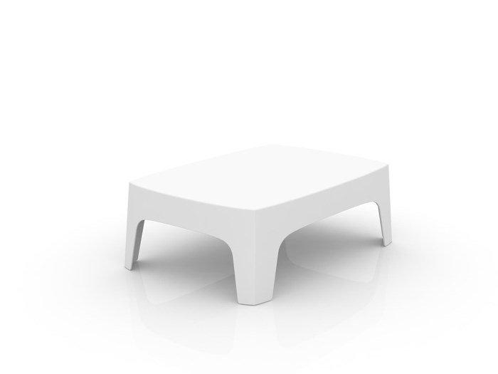 SOLID Low rectangular garden side table