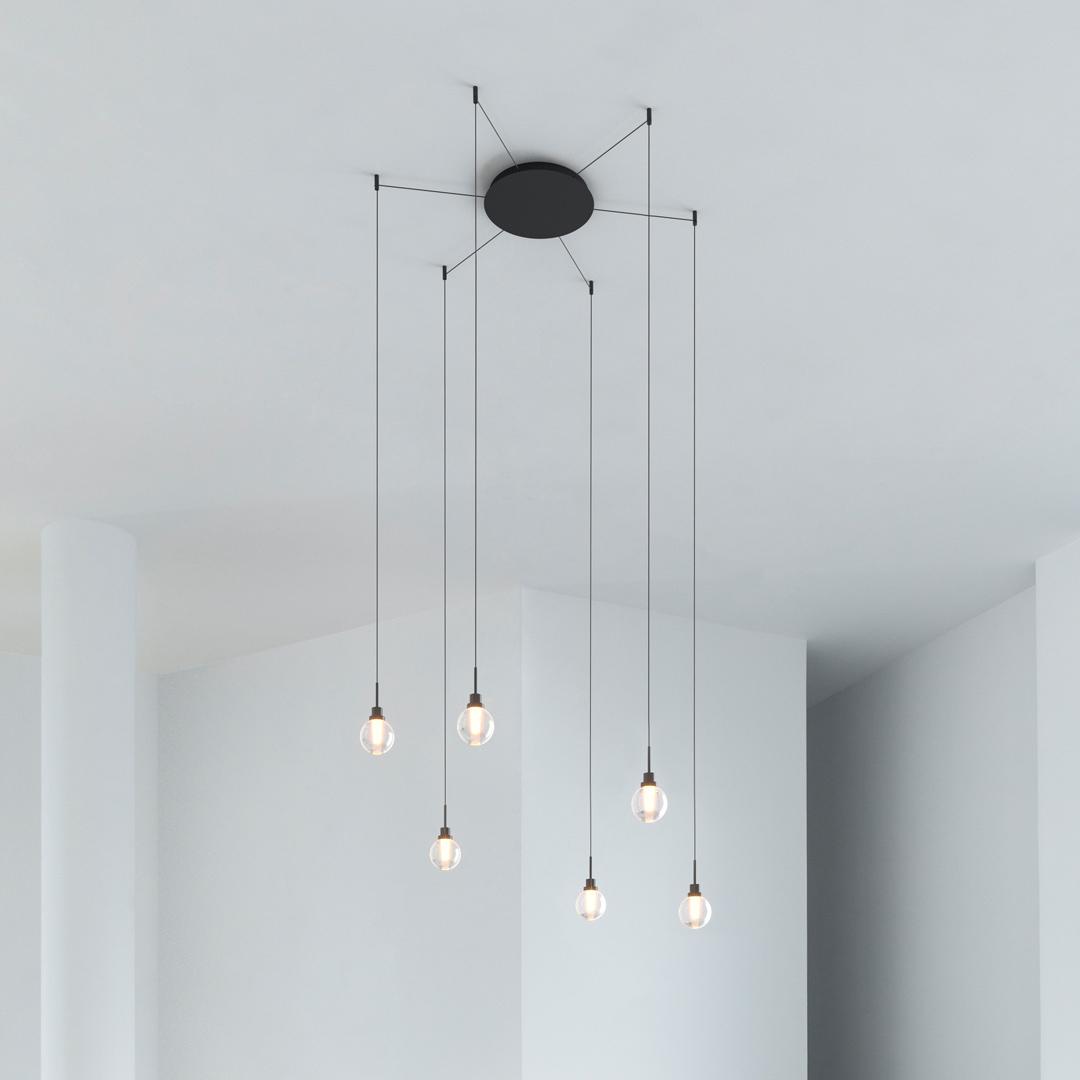 ALASKA BIG FANCY SHAPE LED adjustable glass pendant lamp ALASKA BIG FANCY SHAPE LED adjustable glass pendant lamp