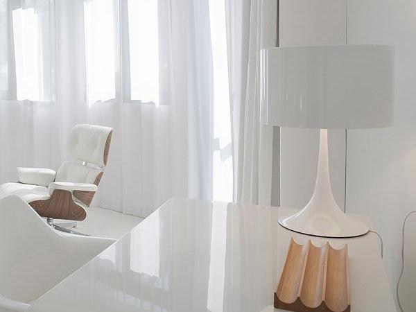 SPUN LIGHT T LED table lamp with dimmer