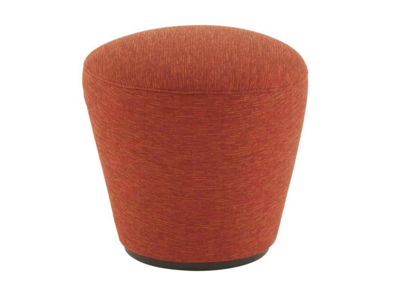 ANDA Upholstered round fabric pouf