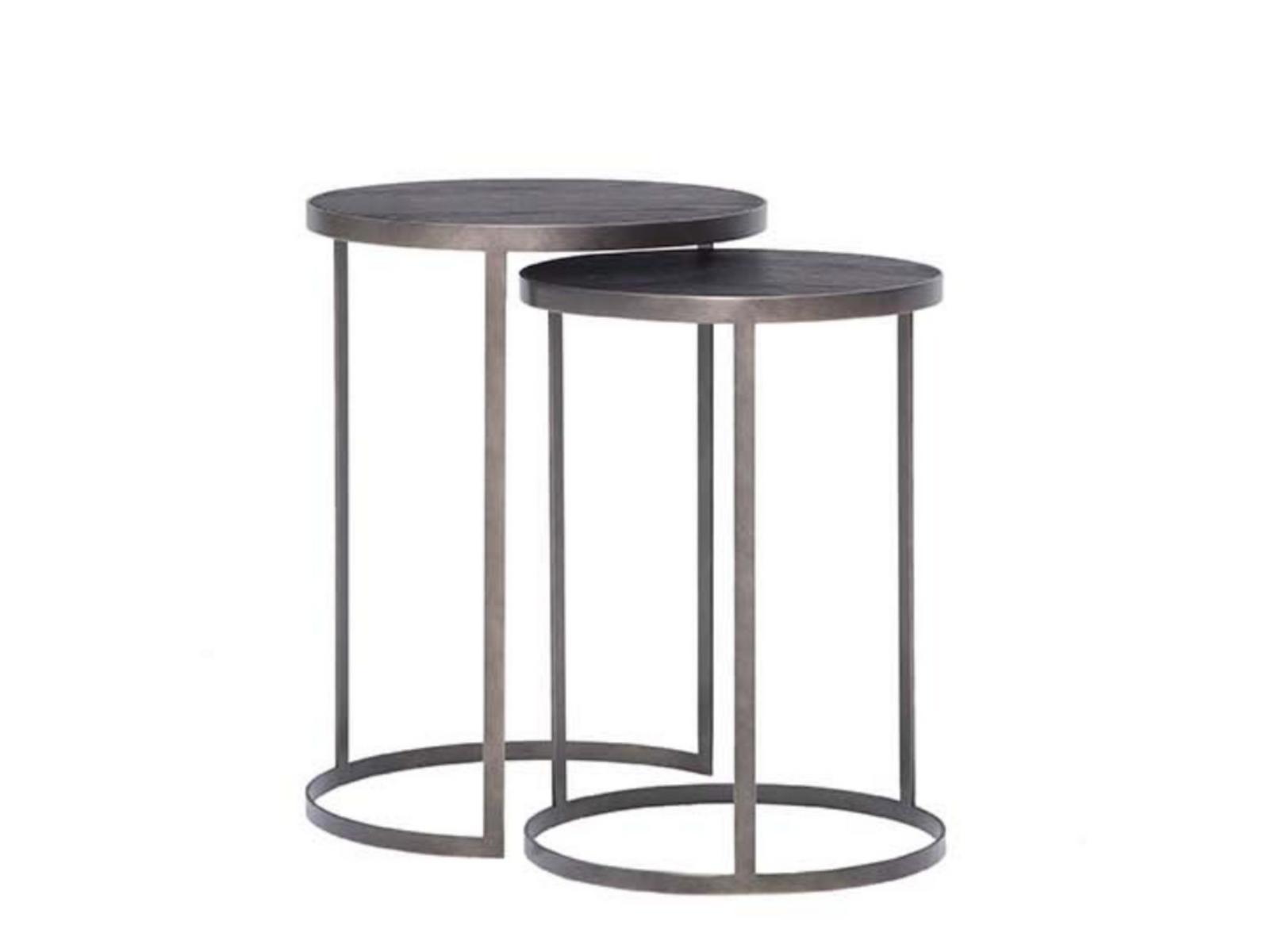HAMMER Round wooden high side table