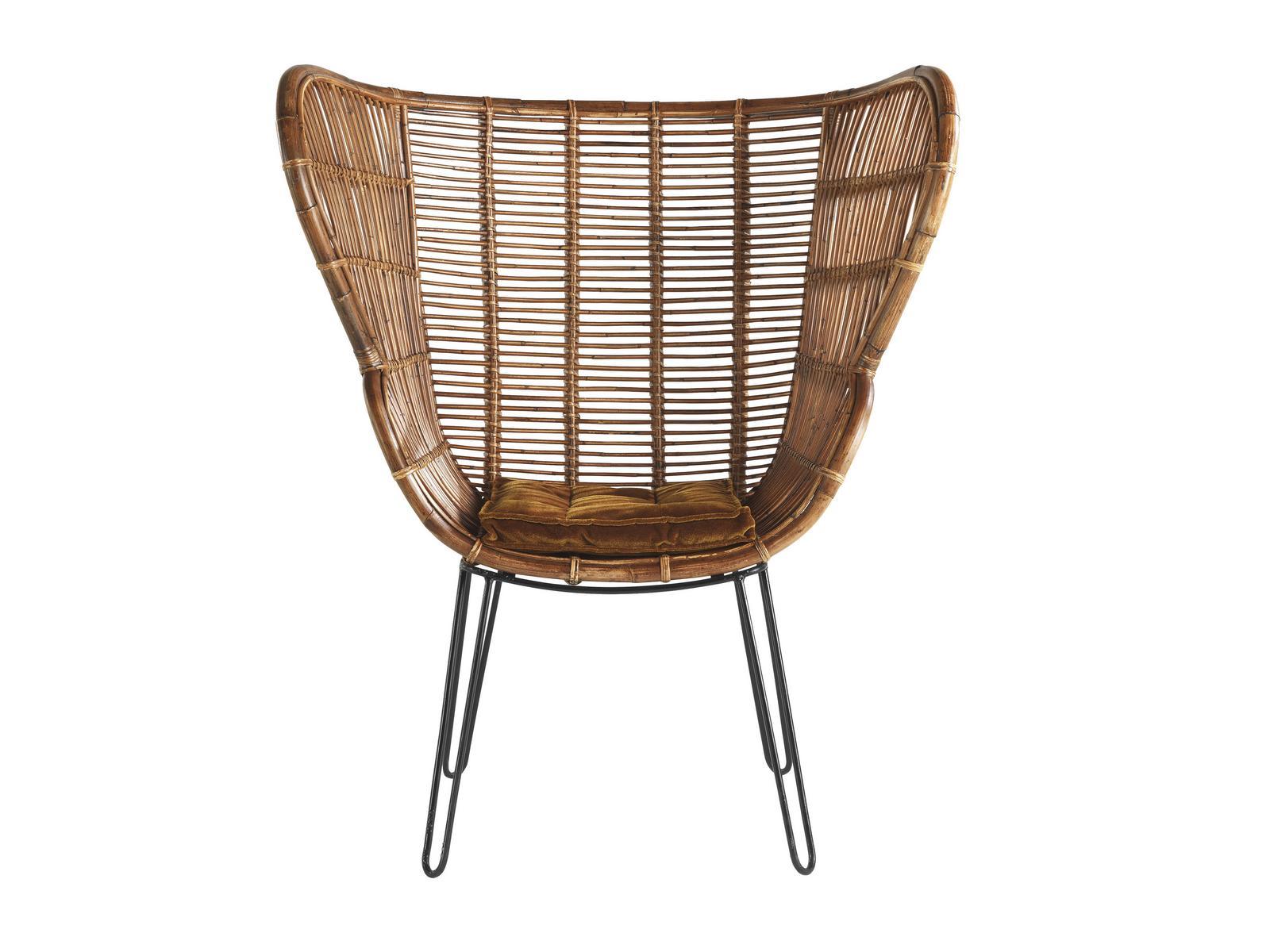 MACBETH Rattan easy chair high-back