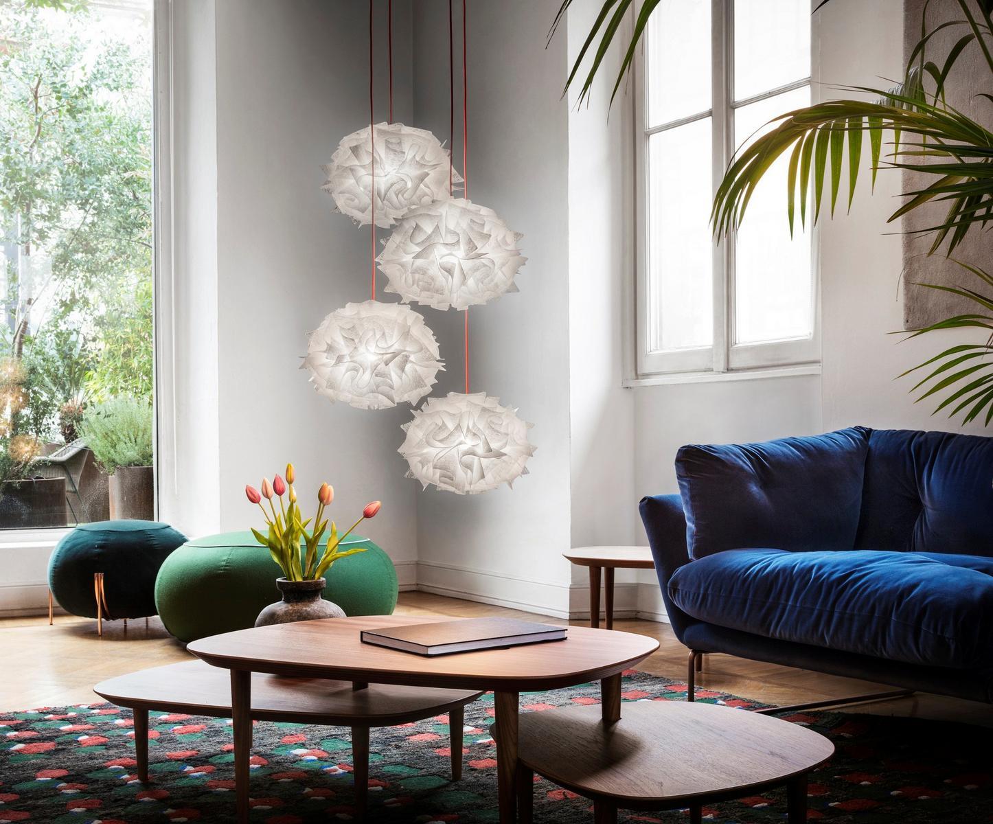 VELI MINI QUARTET COUTURE LED Opalflex® pendant lamp