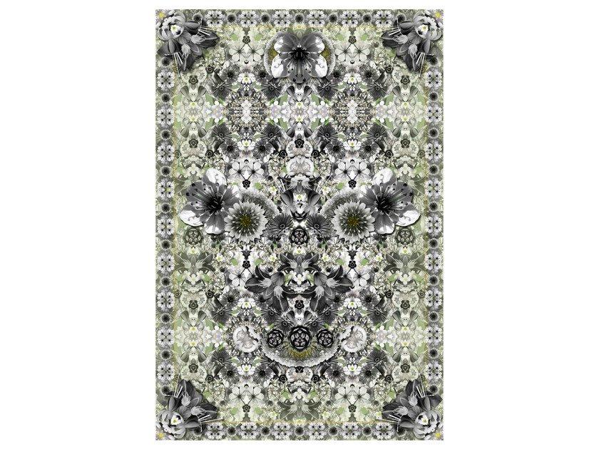 EDEN KING Rectangular rug with floral pattern
