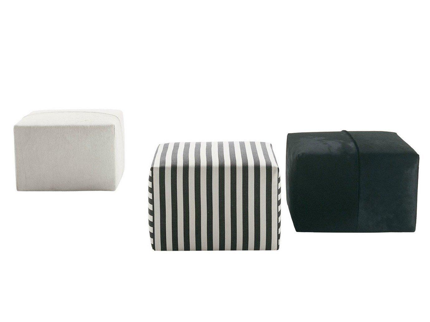 P60 Upholstered fabric pouf