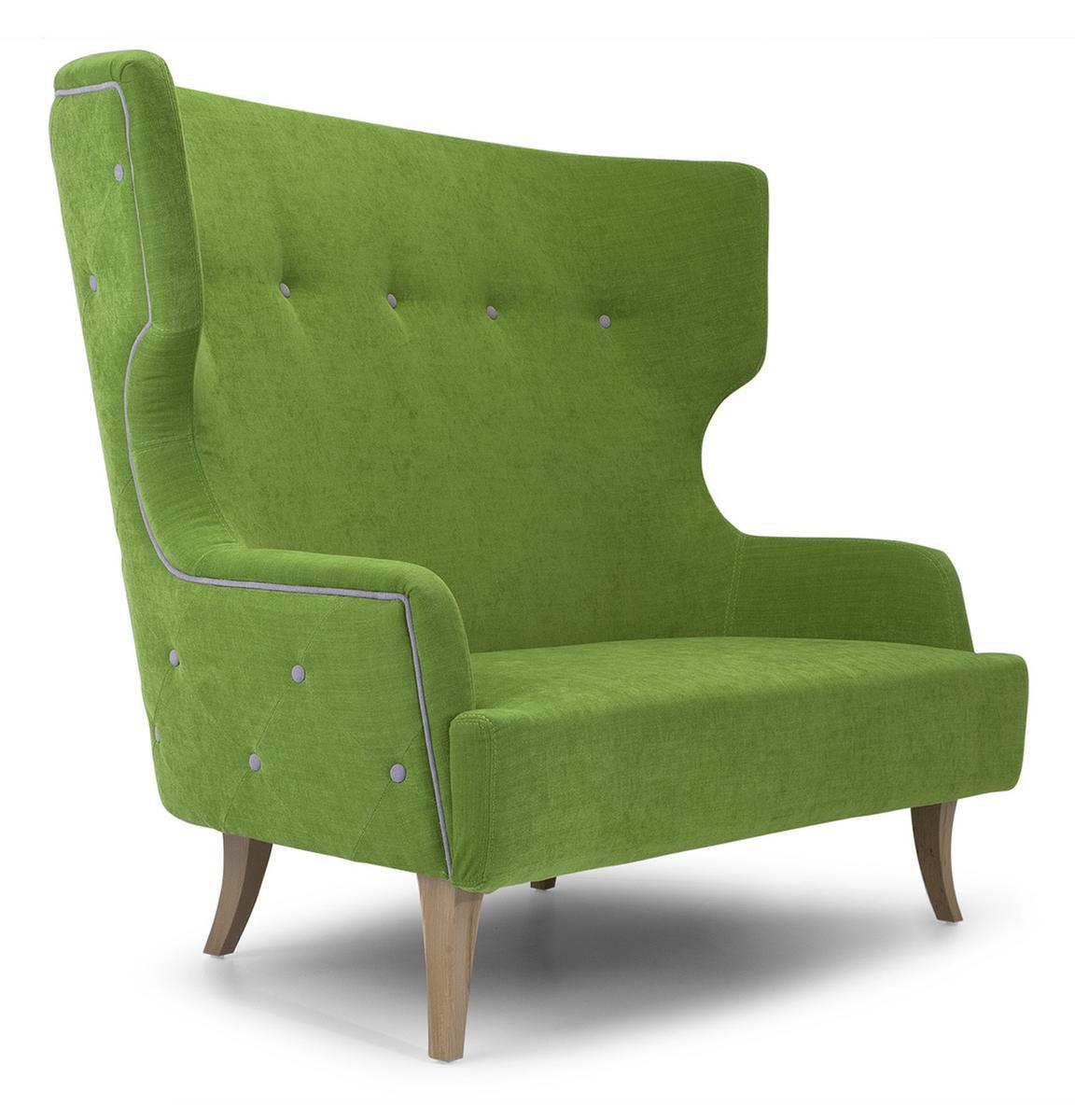 DONNA High-back fabric small sofa