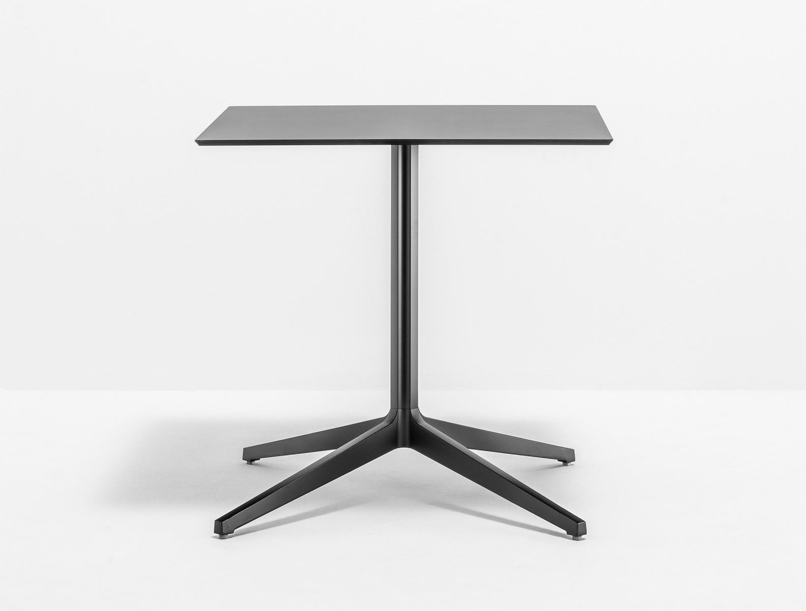 YPSILON 4 4795 Square aluminium coffee table with 4-star base