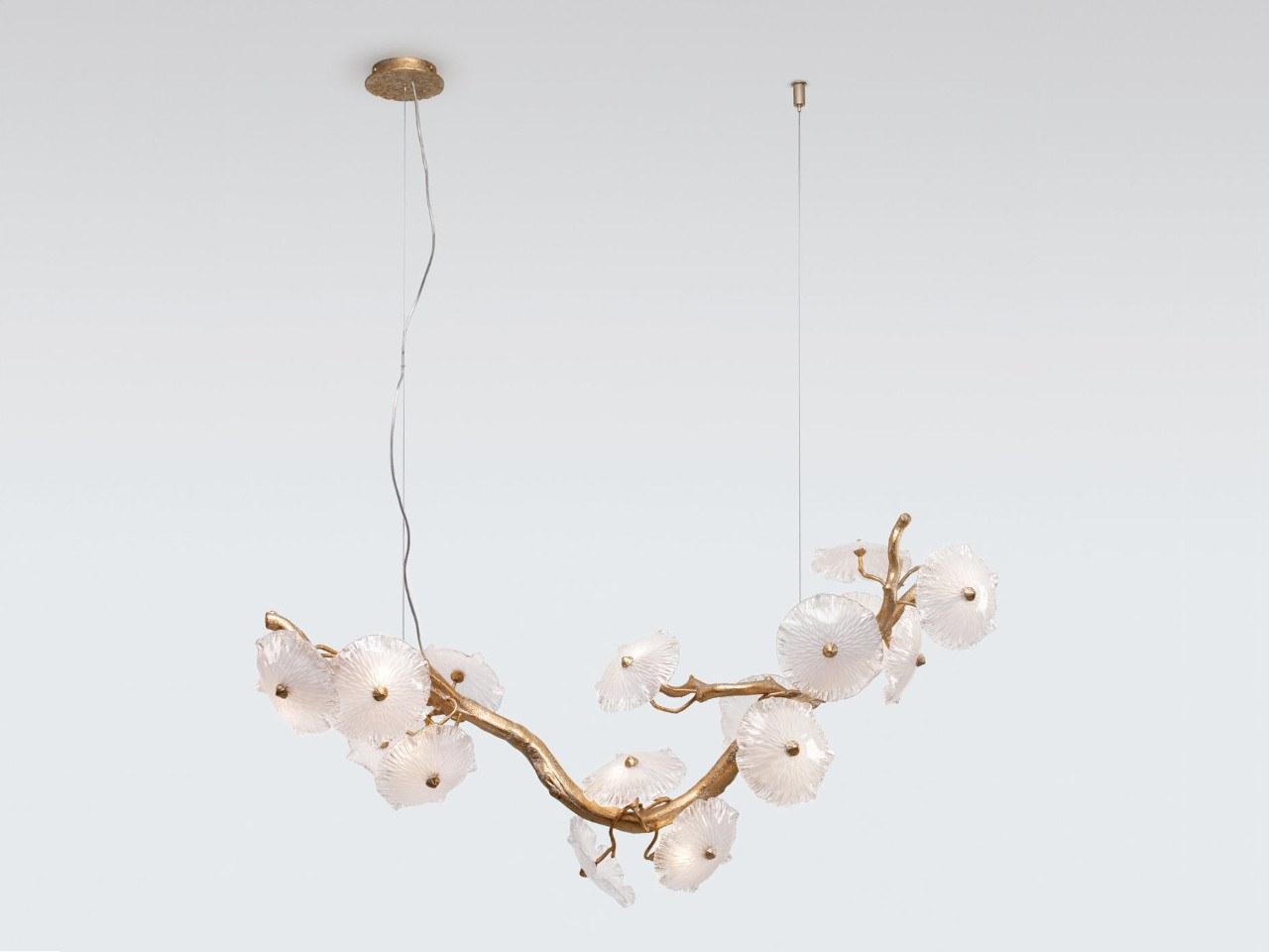 NENUFAR CT3377/12 Handmade bronze pendant lamp NENUFAR CT3377/12 Handmade bronze pendant lamp