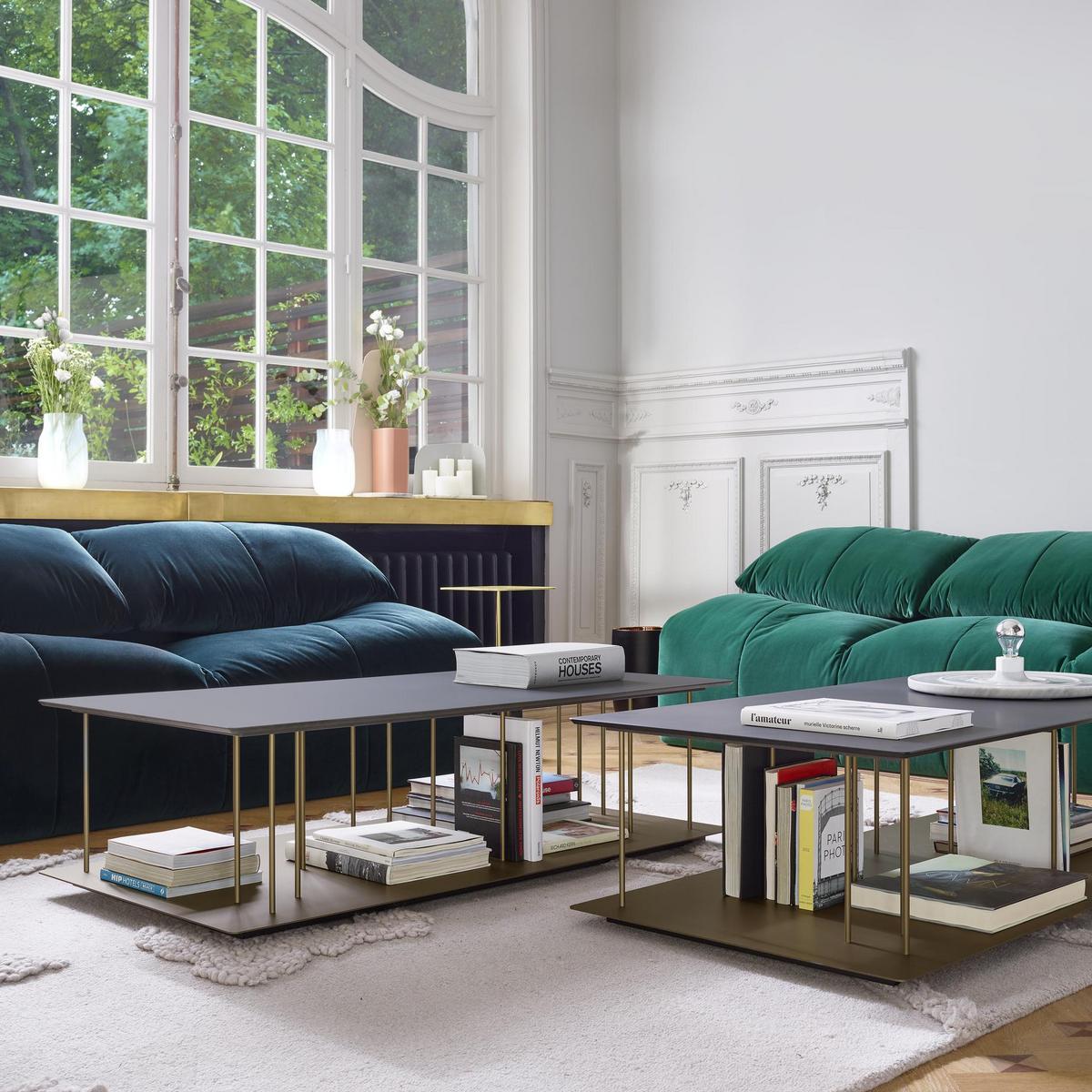 PLUMY 3 seater fabric sofa with removable cover