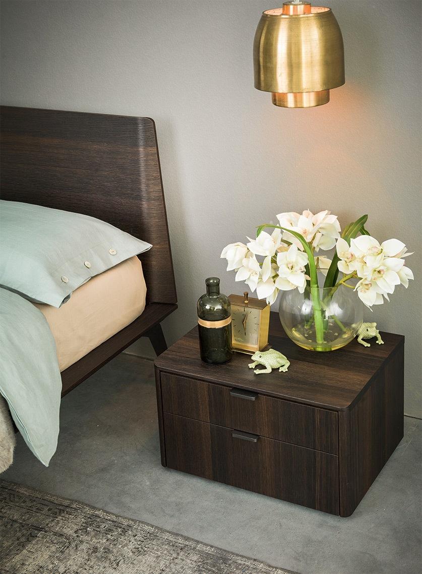 TIMELESS Rectangular melamine chest of drawers with integrated handles