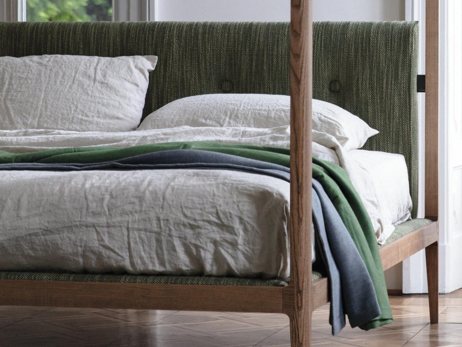 ZIGGY Double bed with upholstered headboard