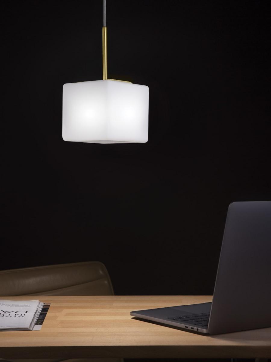 CUBI S LED blown glass pendant lamp