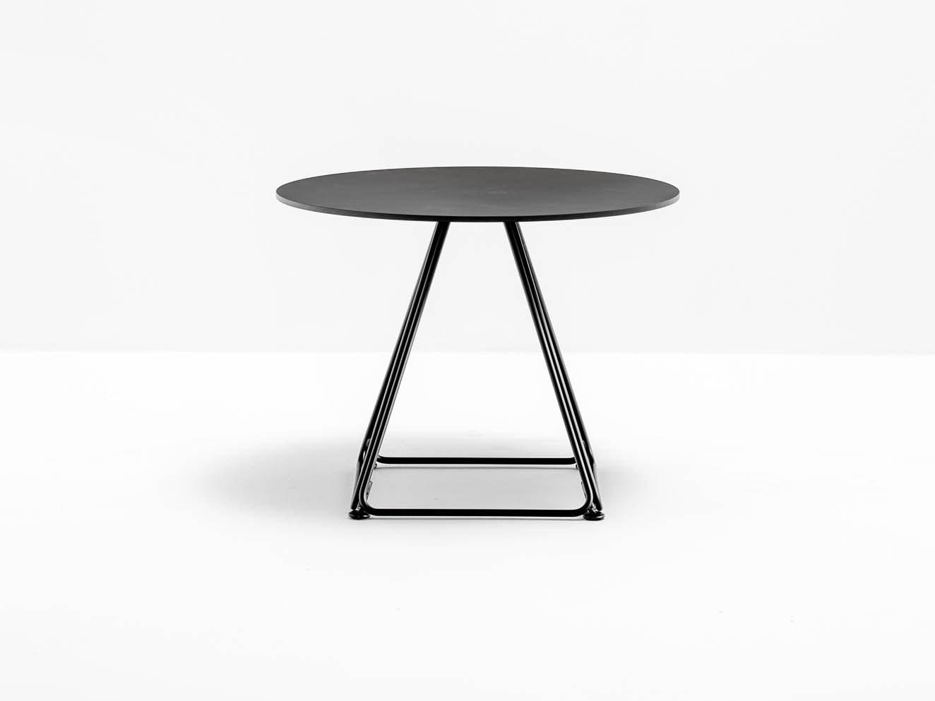 LUNAR 5443 Low steel bistro side table