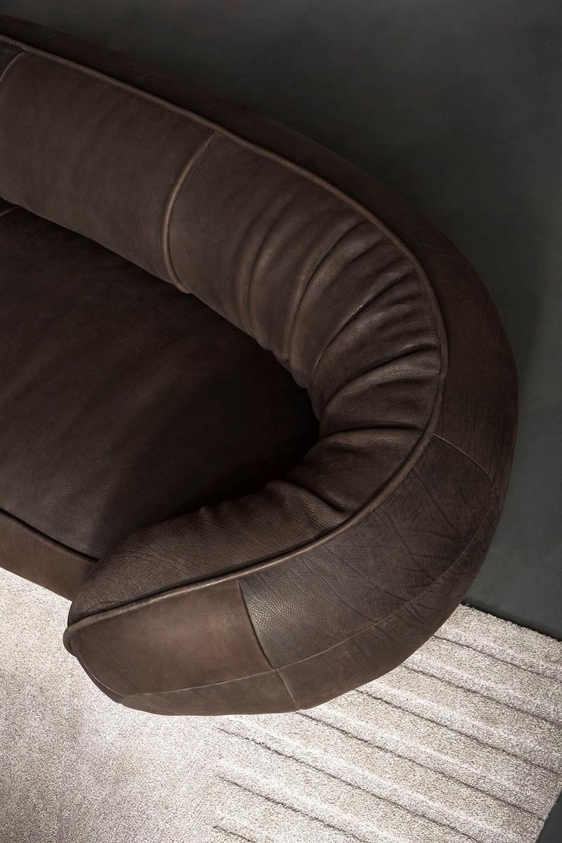 LEON 3 seater leather sofa